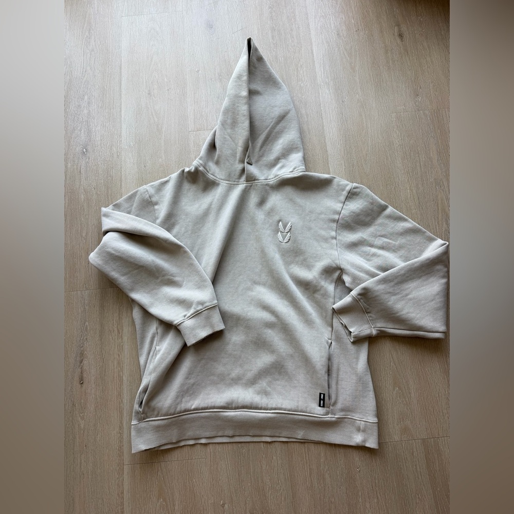 ASRV Men's Crewneck Hoodie in Light Beige